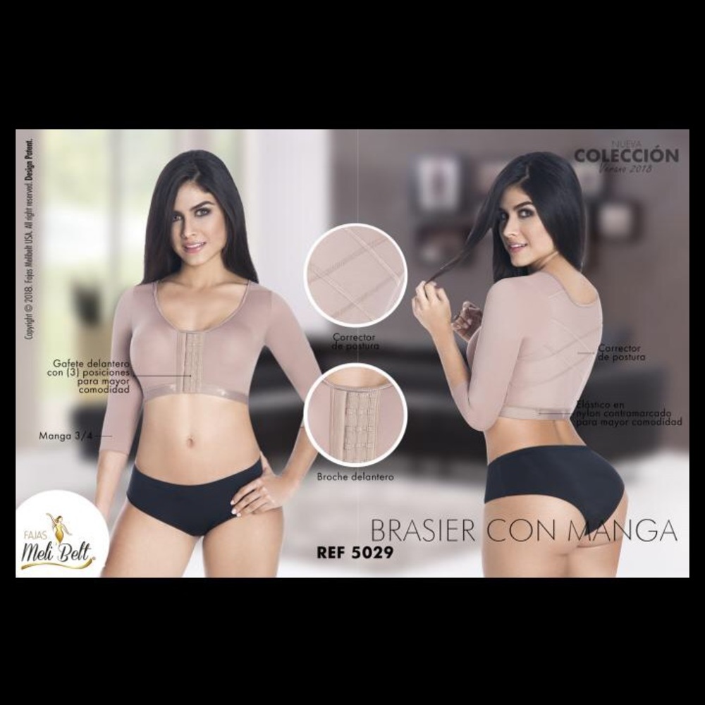 Meli Belt 5029 bra with sleeves